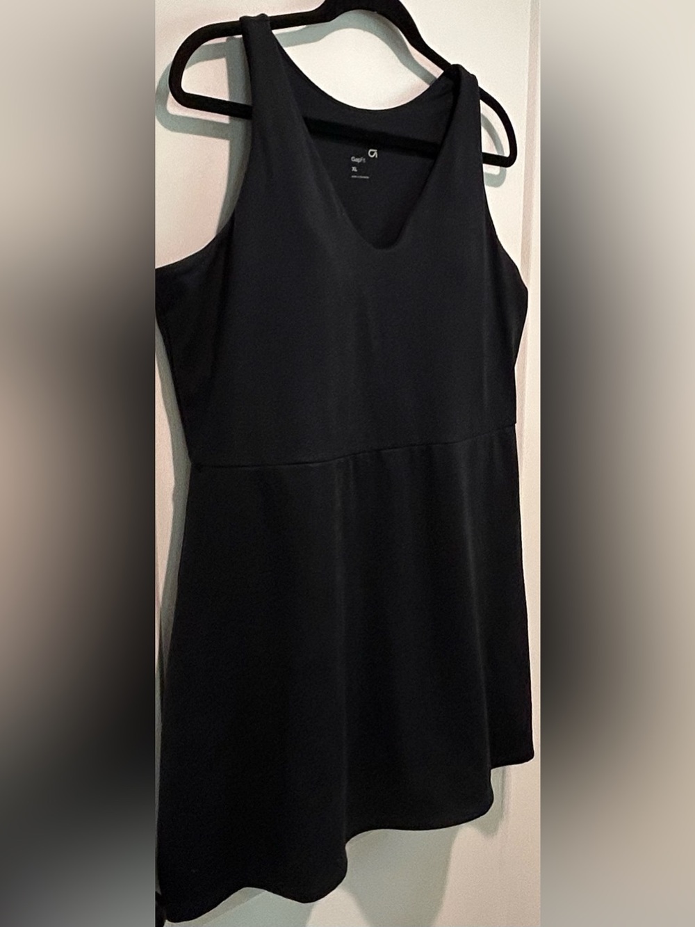 GapFit Black Athletic Dress XL Built-In Shorts Tennis Golf Workout Athleisure - Picture 4 of 8
